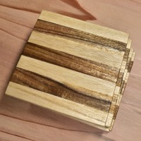 木製コースター4枚セット